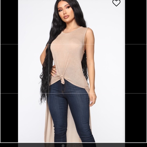Fashion nova high low top - Picture 1 of 3